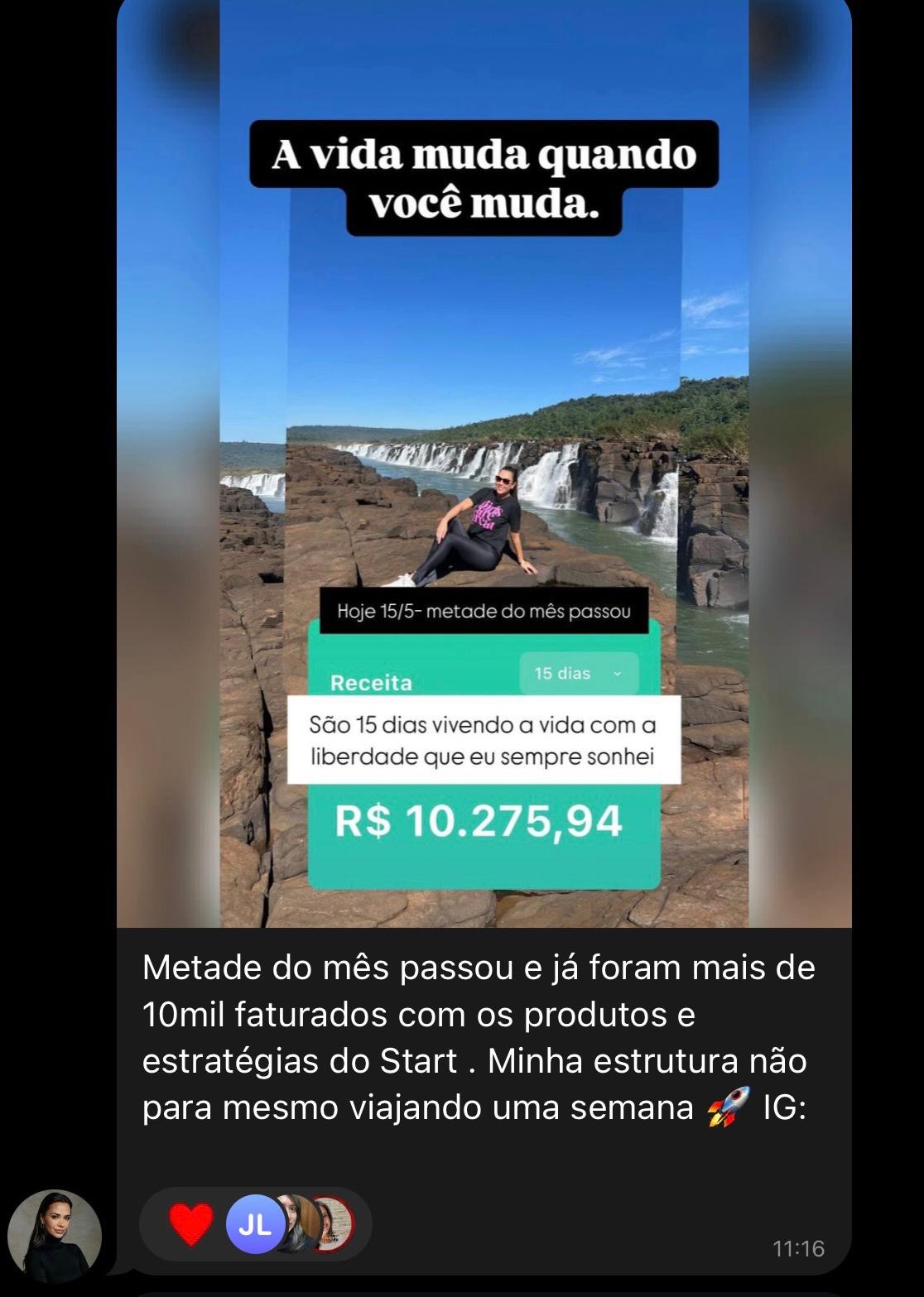 Depoimento exibido no checkout, imagem 4