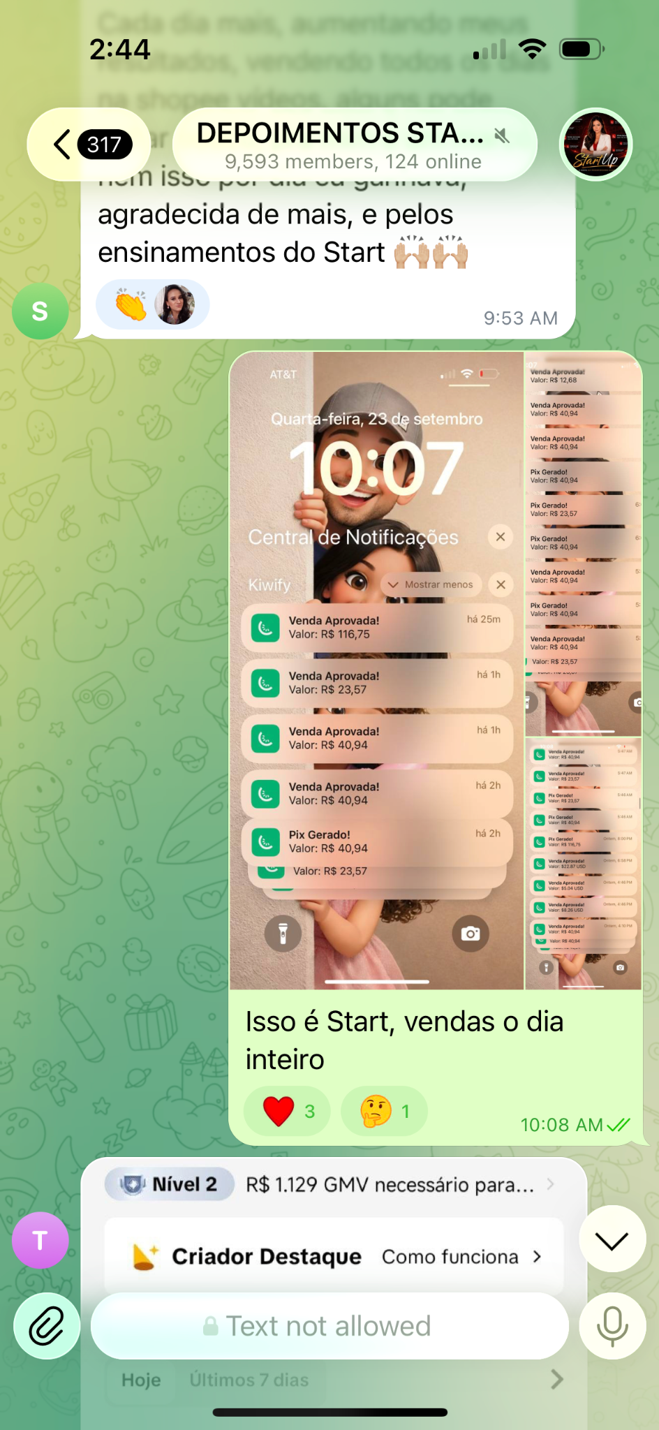Captura de relato enviada, imagem 2